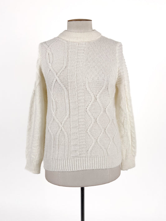 Naf Naf | White Casual Jumper | Size L