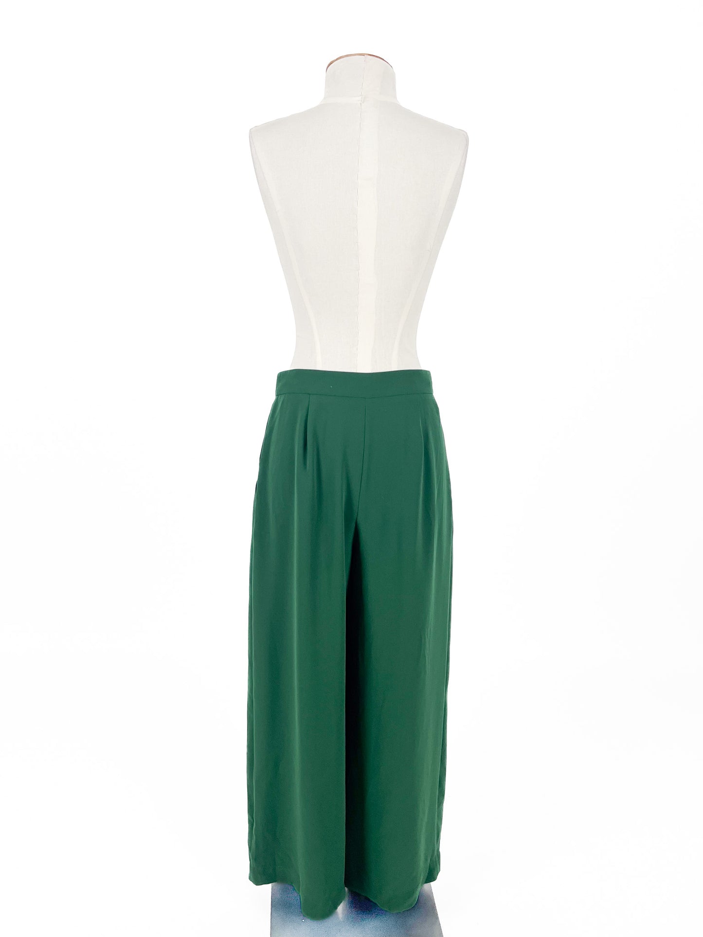 Juliette Hogan | Green Pleated Pants | Size 8