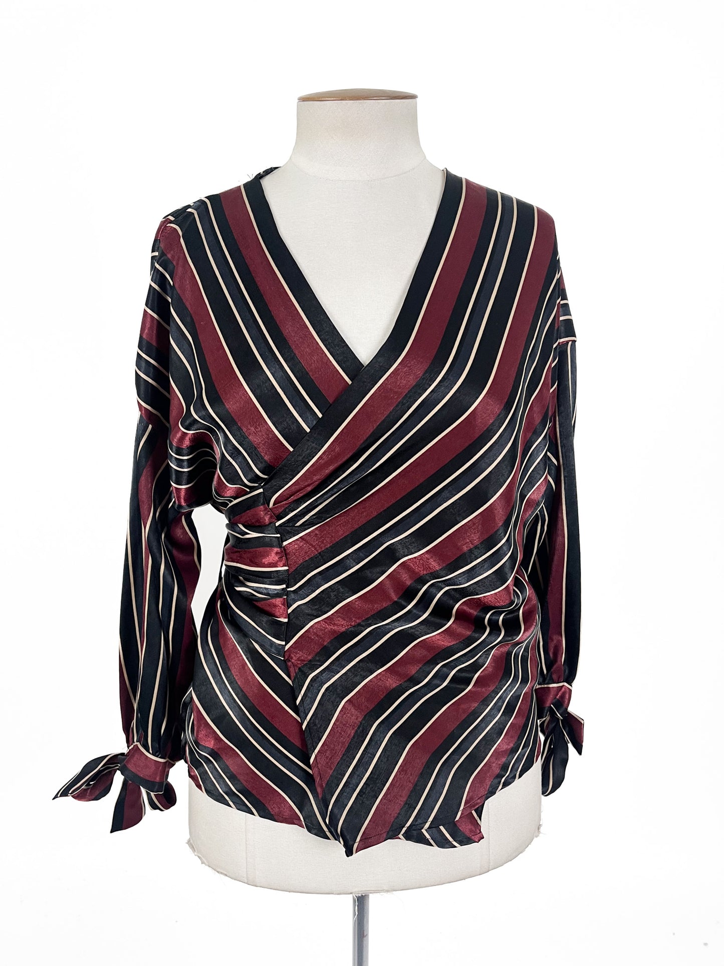 Zara - Purple & Black Blouse (Size M)