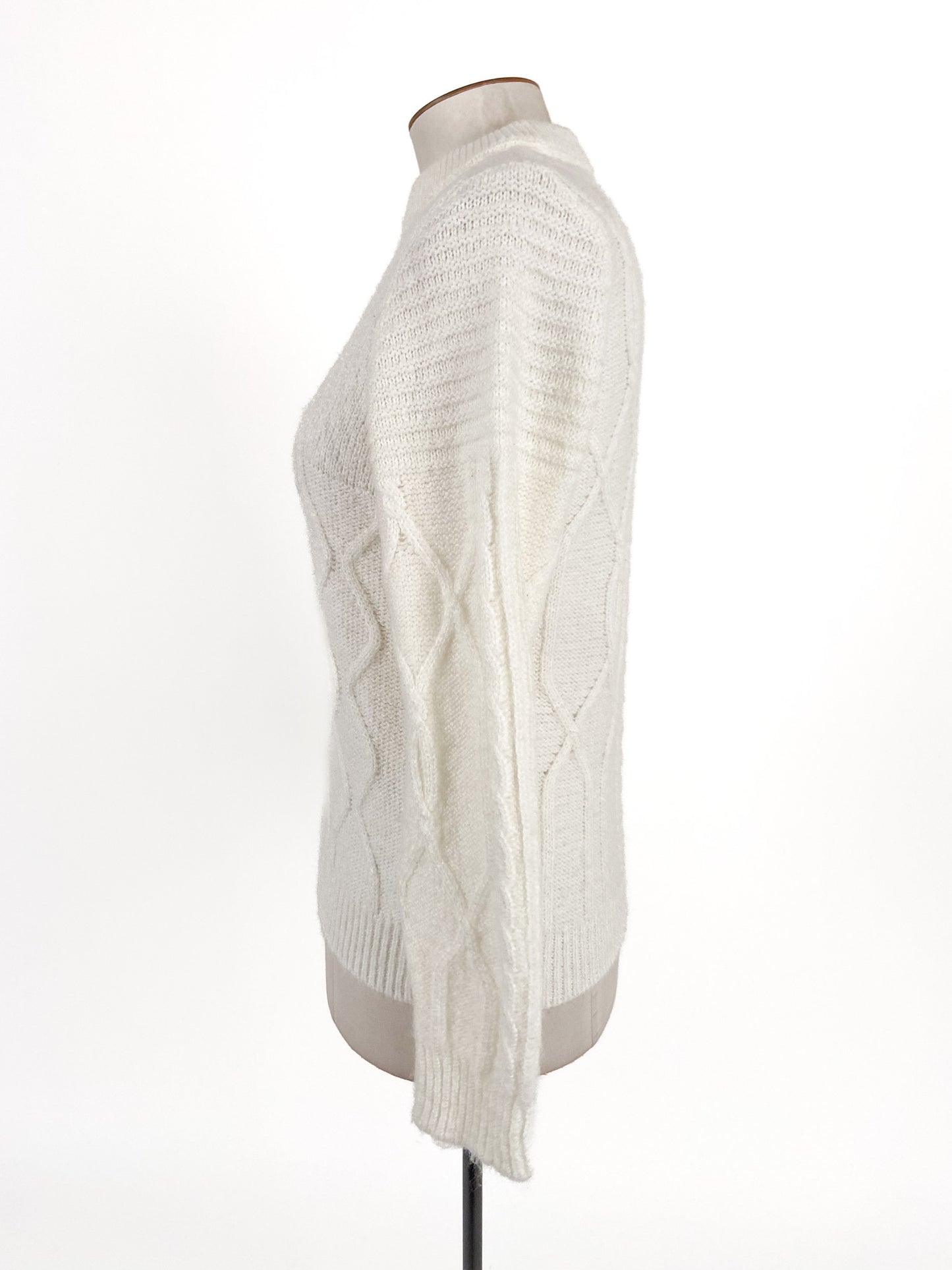 Naf Naf | White Casual Jumper | Size L