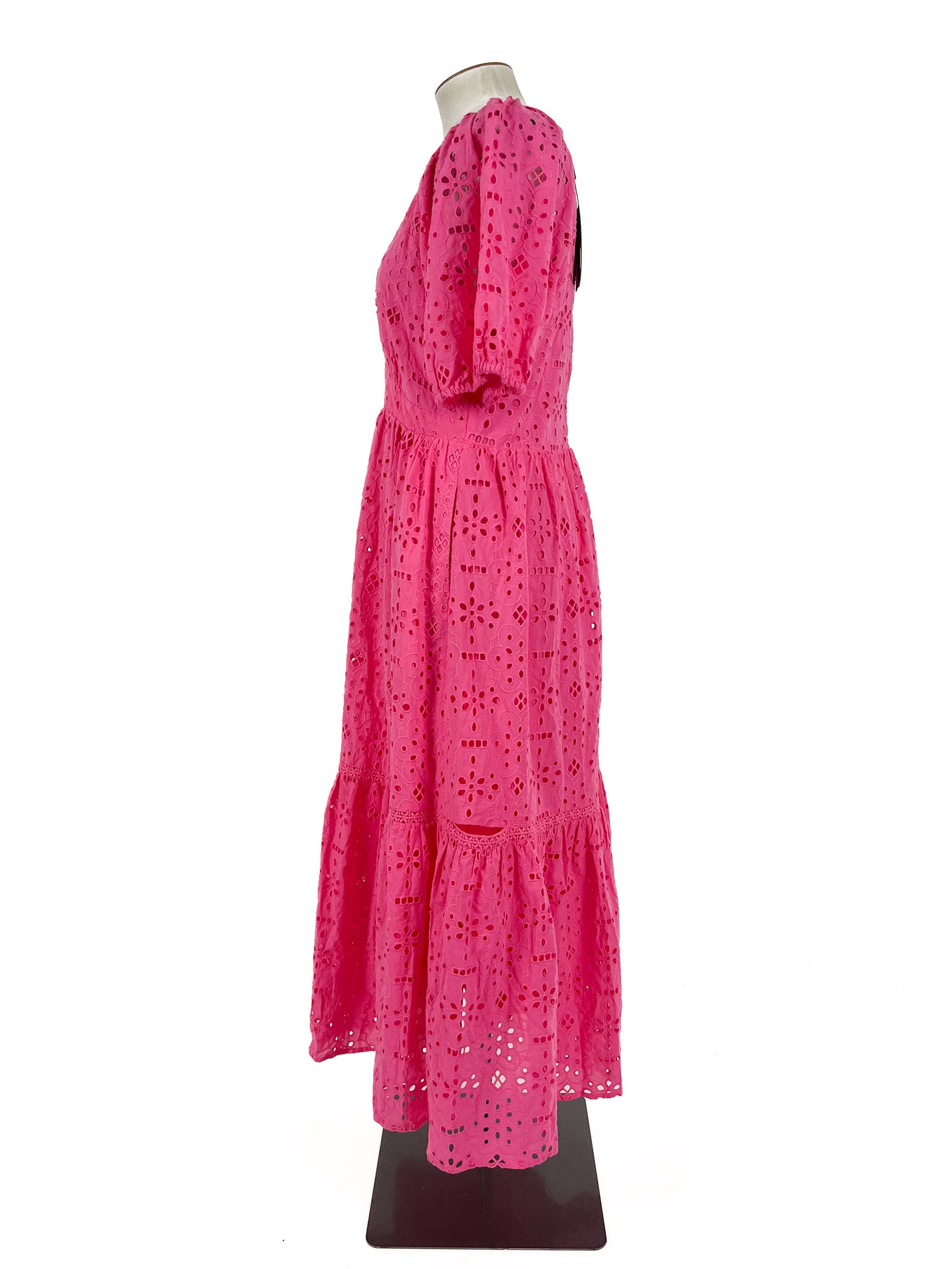 Decjuba - Pink Midi Dress (Size 14)
