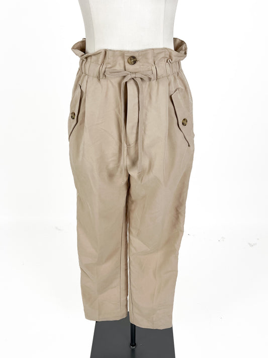 H&M | Beige High waisted Pants | Size 8