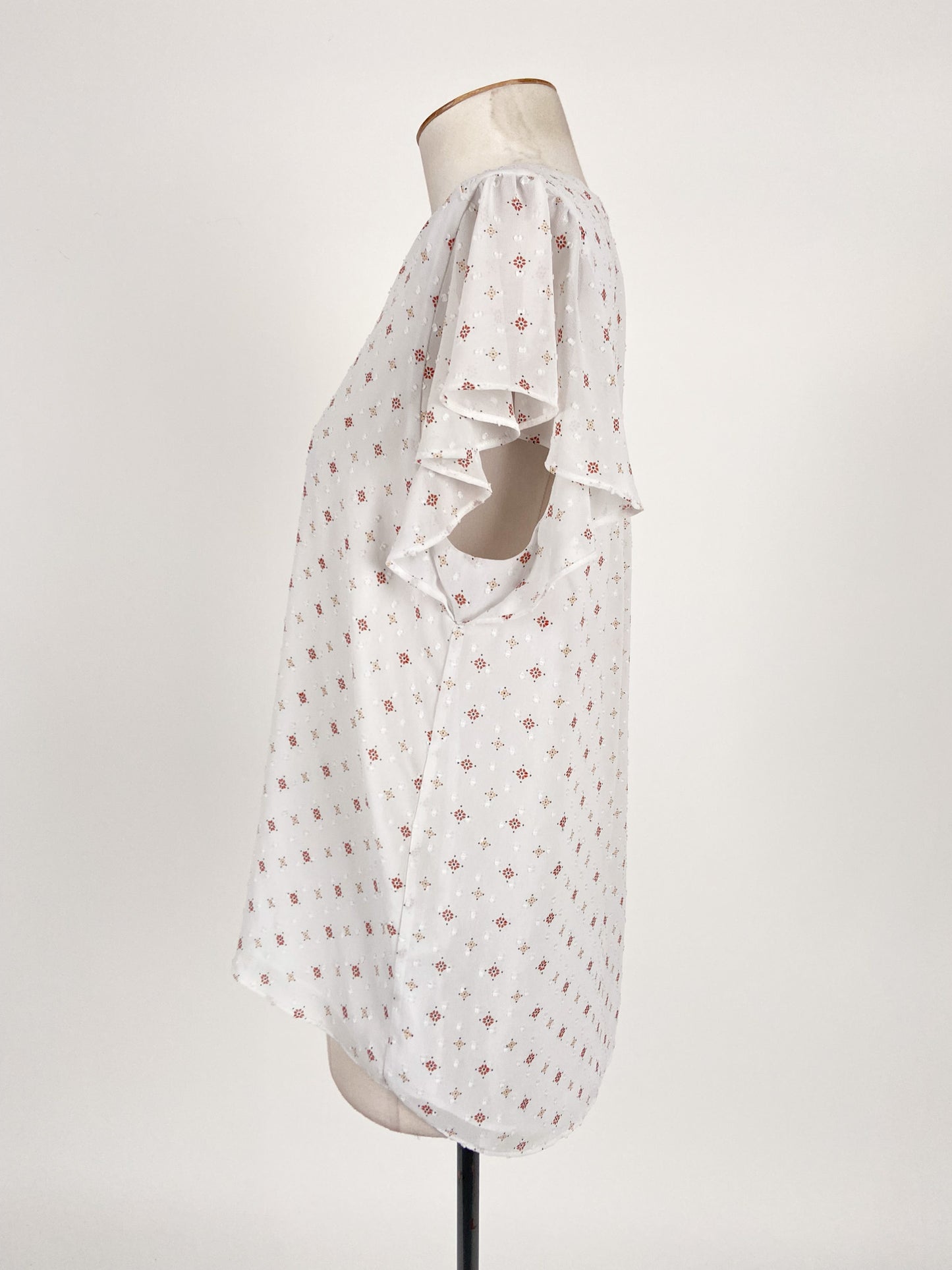 Forever New | White Casual/Workwear Top | Size 8