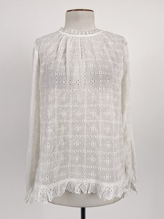 H&M | White Casual Top | Size M