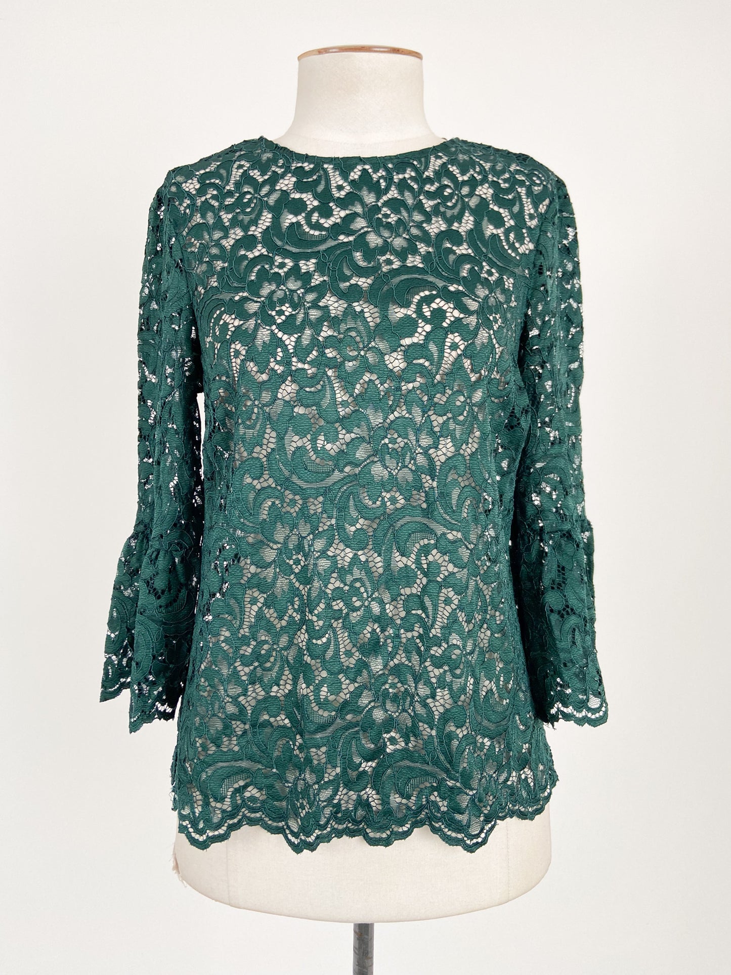 Zara | Green Workwear Top | Size XS