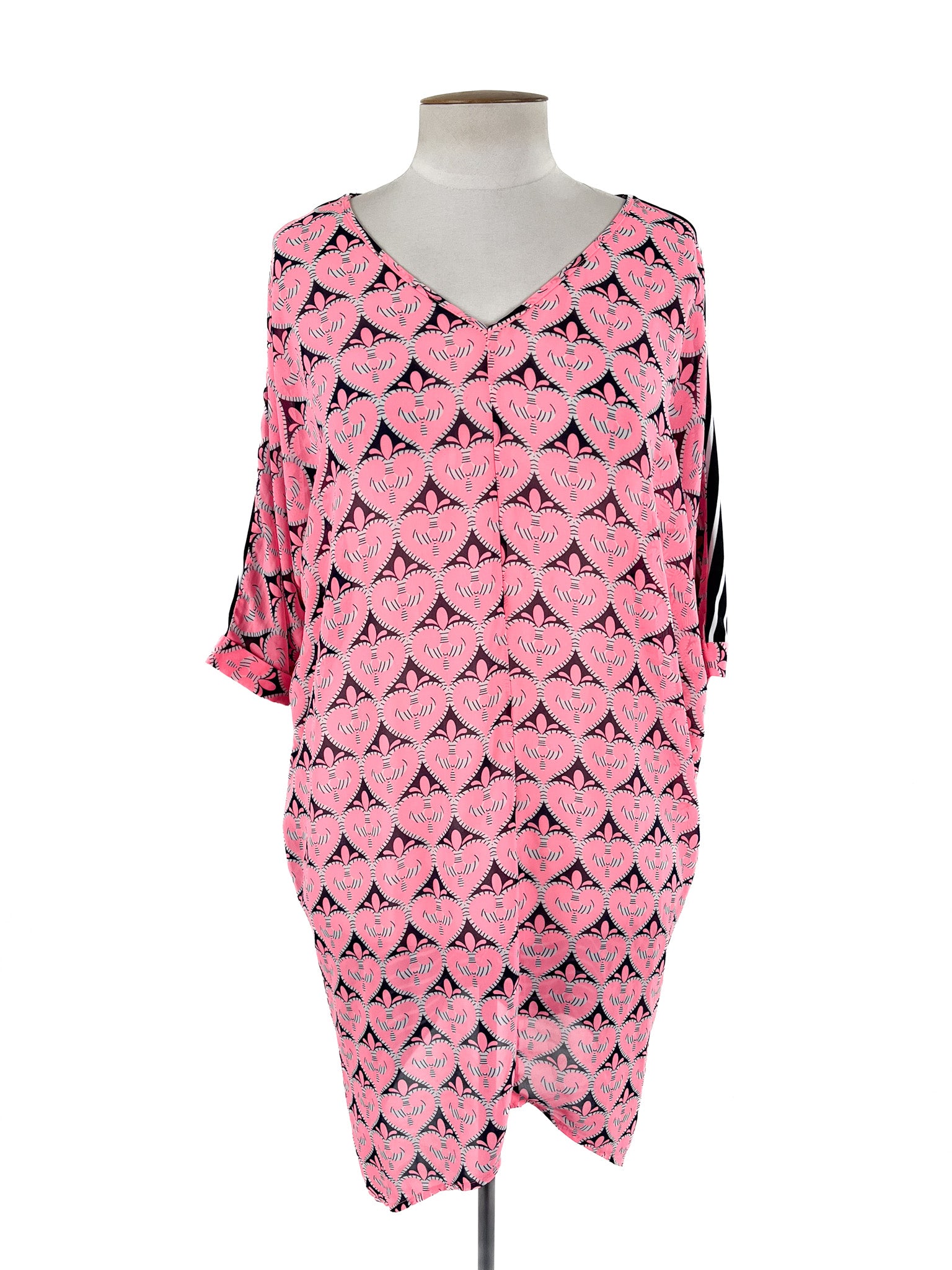 Charlo - Multicoloured Midi Dress (Size 12)