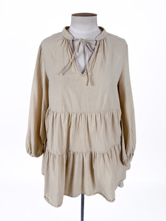 Atmos & Here | Beige Casual Dress | Size 14