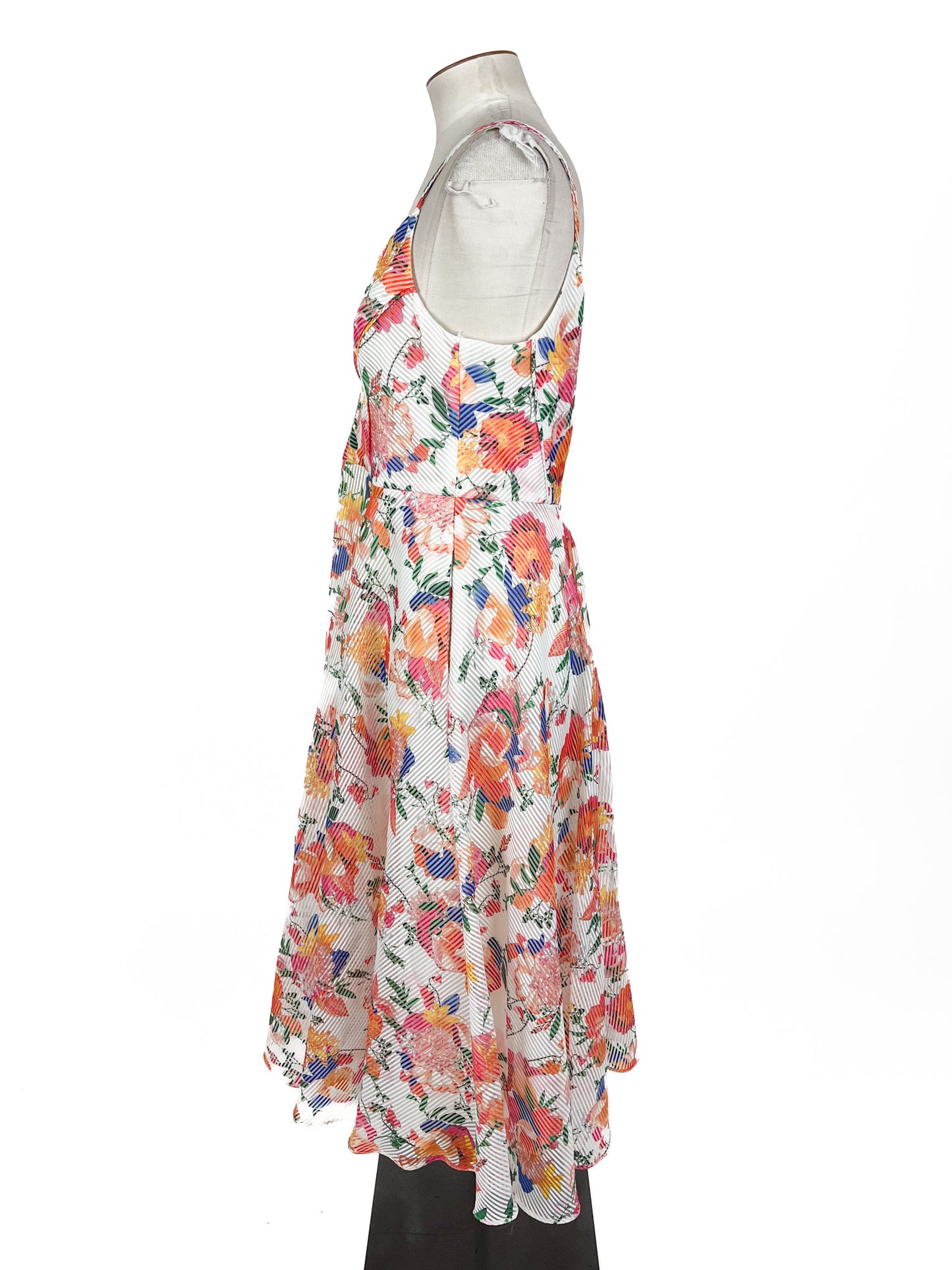 Coast - White Midi Dress (Size 16)