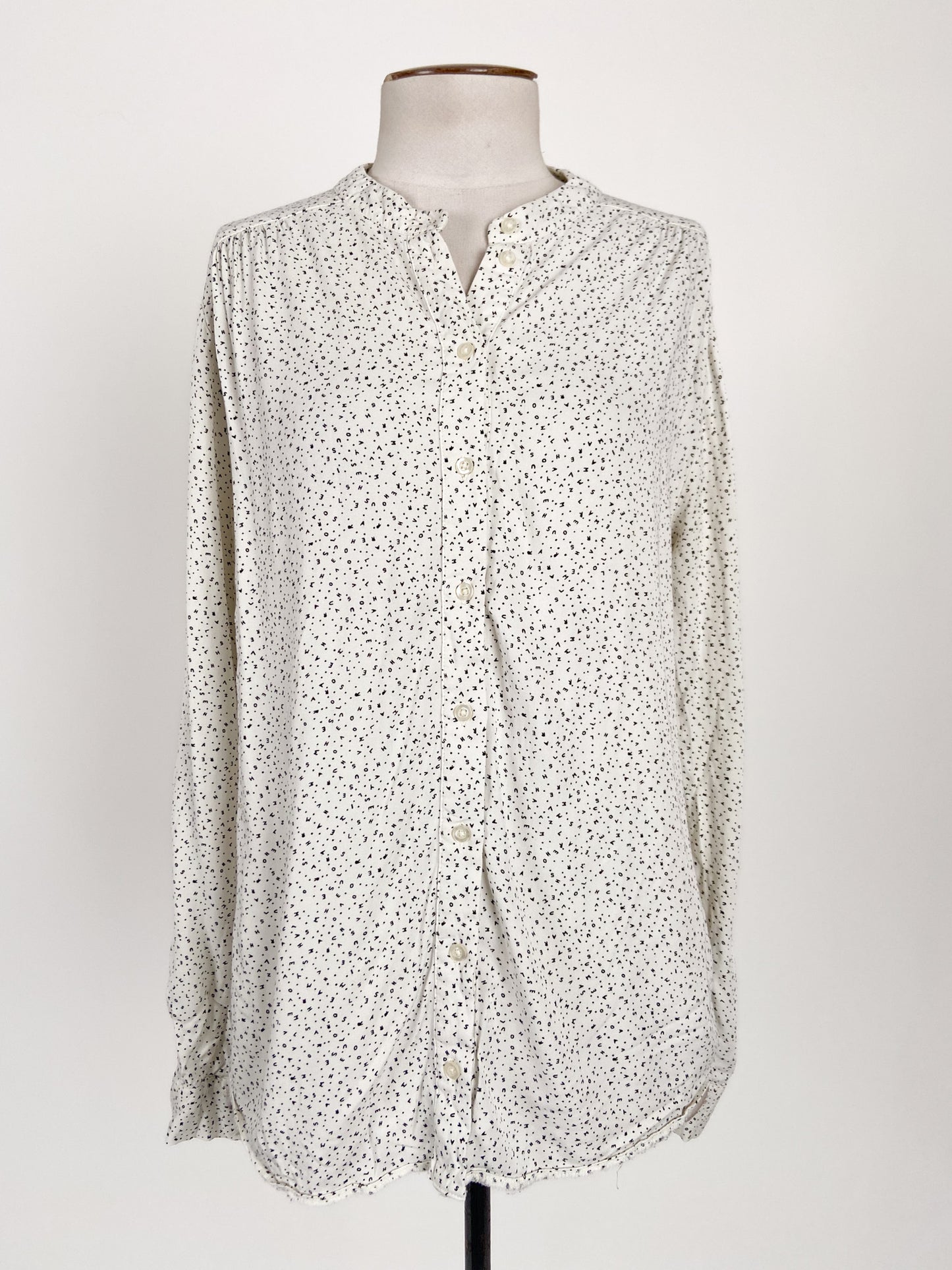 Warehouse | White Workwear Top | Size 8