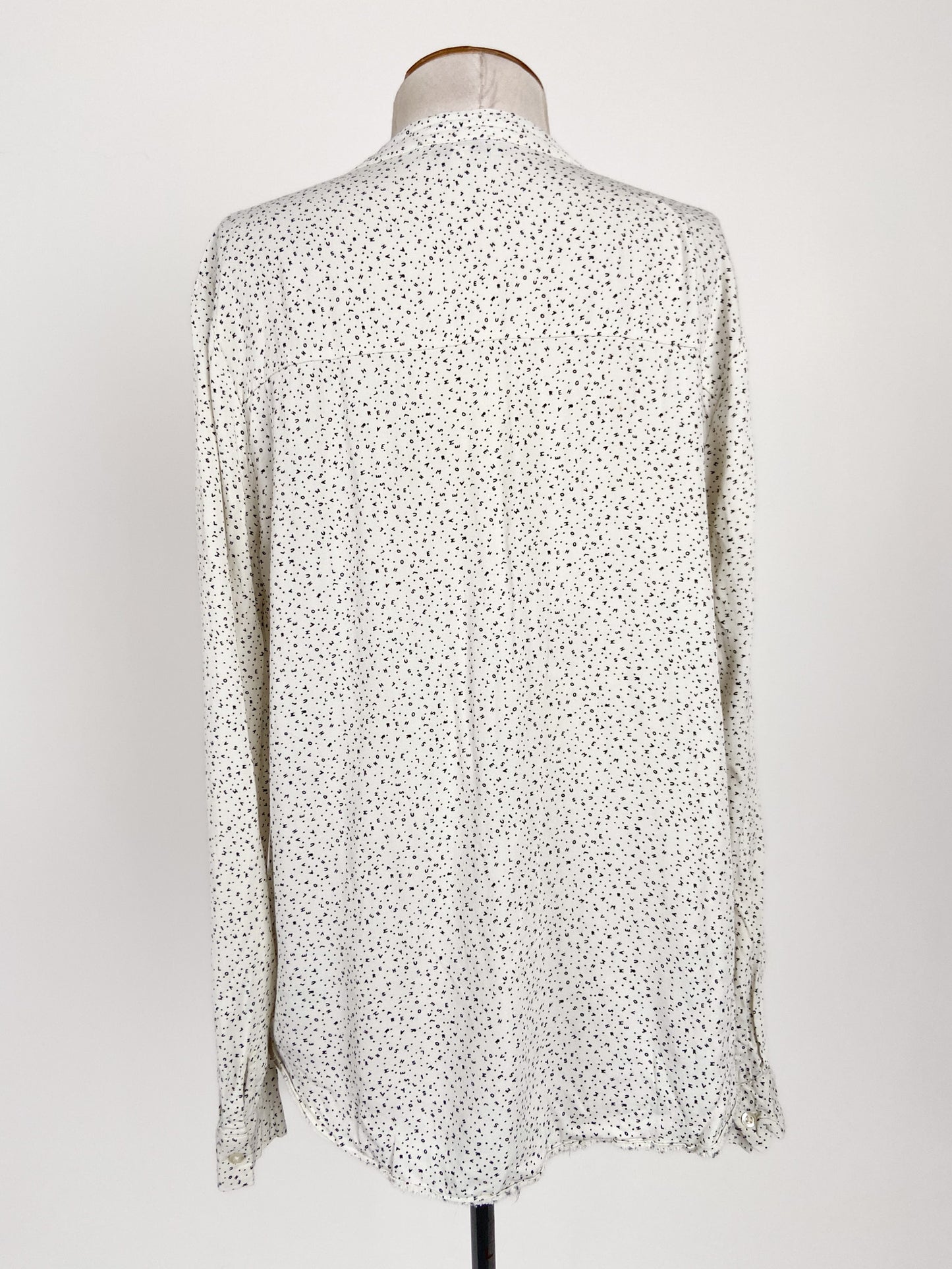 Warehouse | White Workwear Top | Size 8