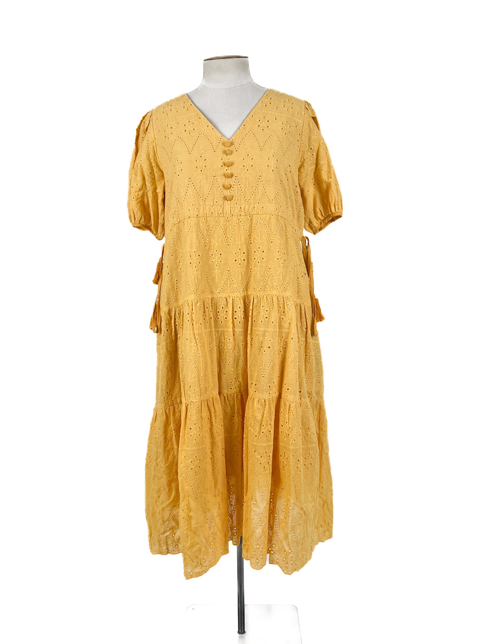 Curate by Trelise Cooper - Yellow Midi Dress (Size M)