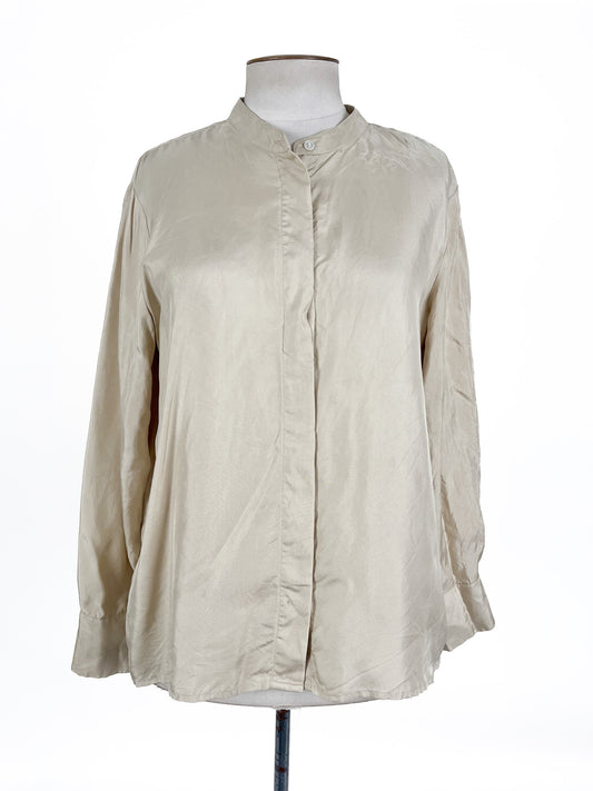 Trenery | Beige Workwear Top | Size 14