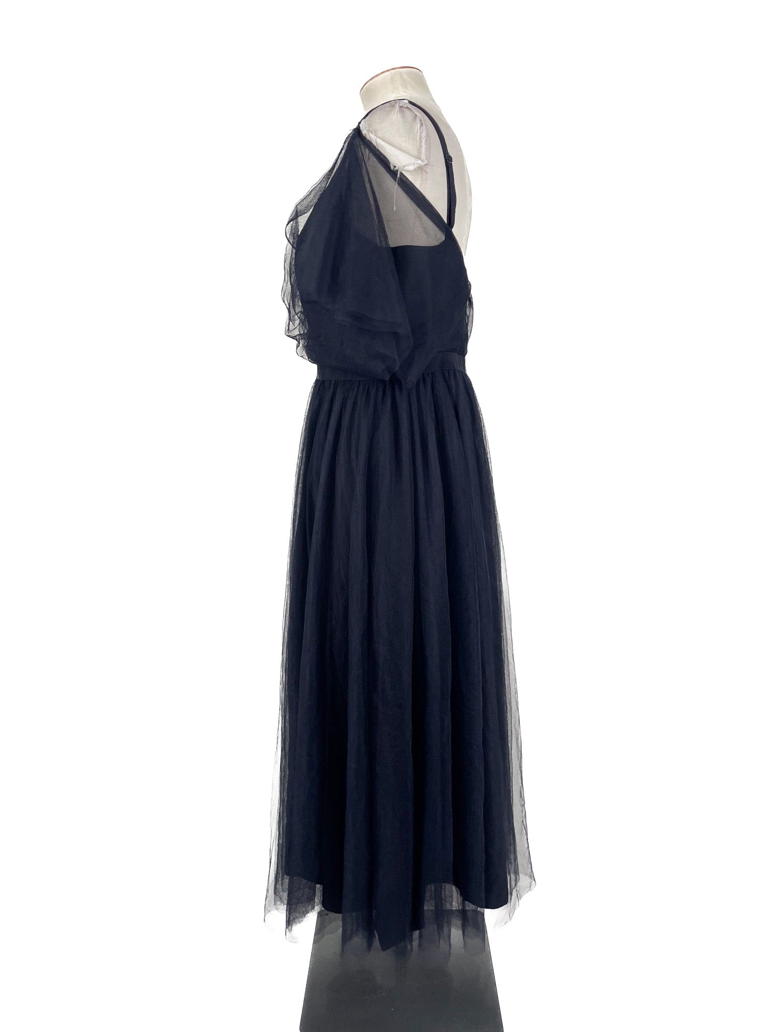 City Chic - Navy Midi Dress (Size 16)