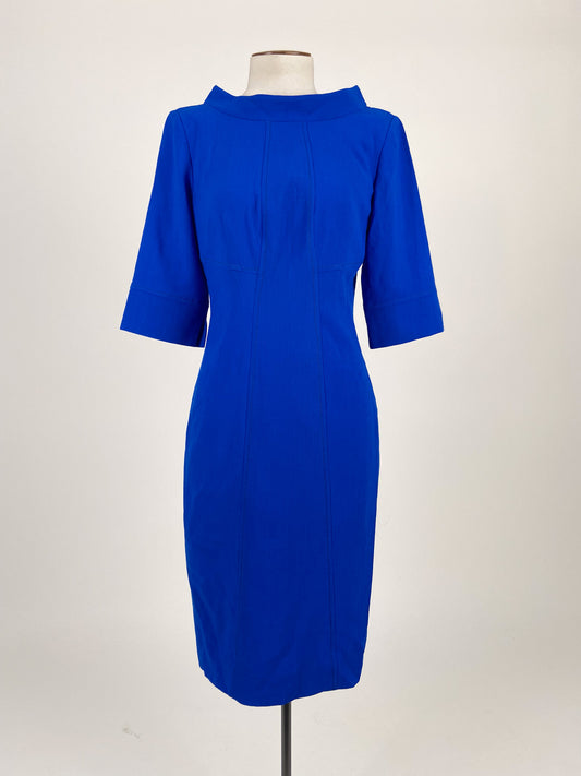 Adrienne Winkelmann | Blue Workwear Dress | Size 8