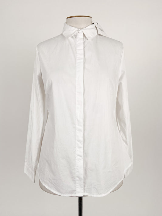 Atmos & Here | White Workwear Top | Size 12