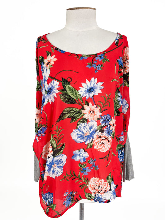 White Chalk | Red Casual Top | Size 10