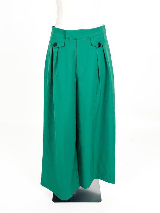 Nasty Gal | Green Wide leg Pants | Size 8