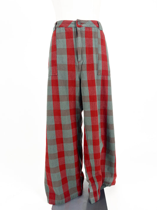 Lucy & Yak | Multicoloured Wide leg Pants | Size 20