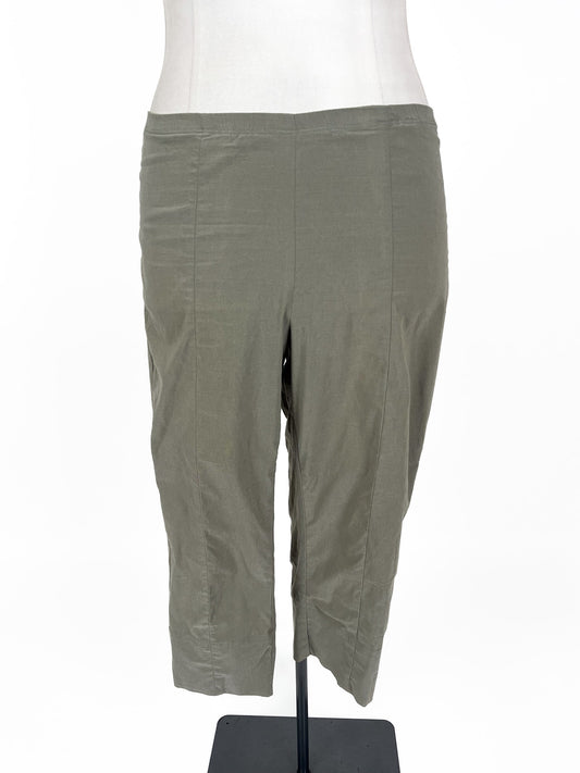Verge | Green Cropped Stretchy Pants | Size 12