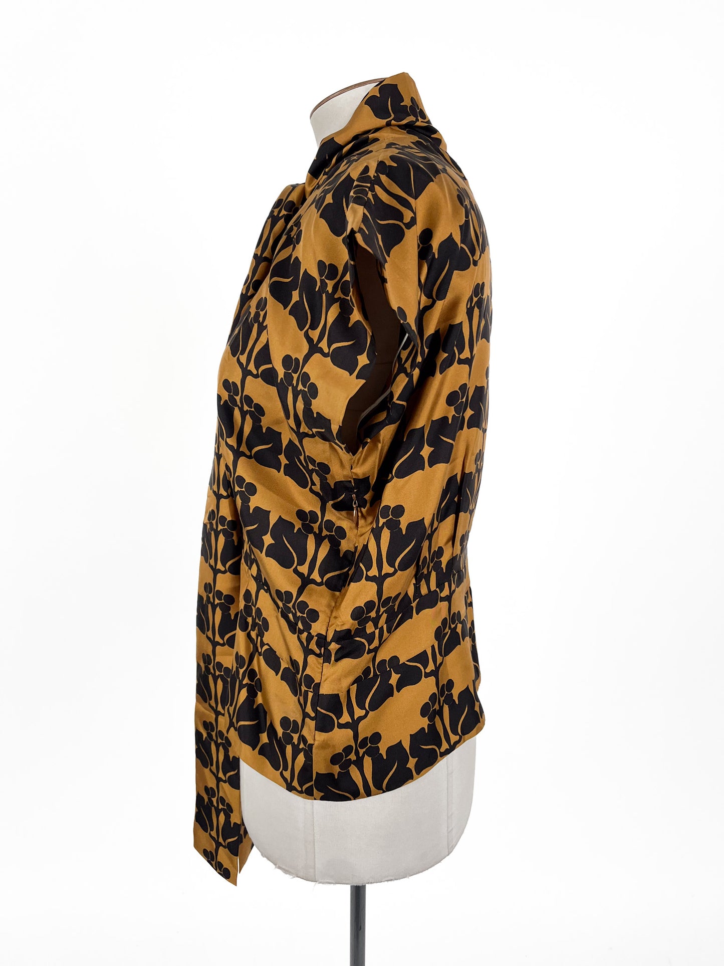 Marni - Brown & Black Blouse (Size 16)