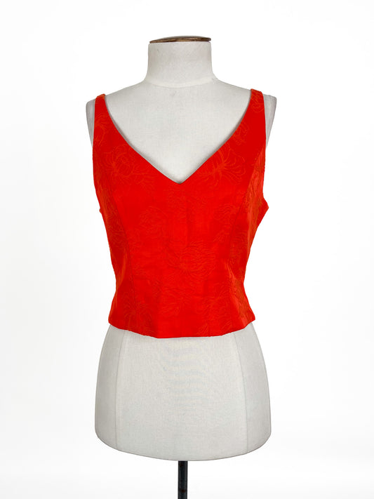CUE | Orange Casual/Workwear Top | Size 10