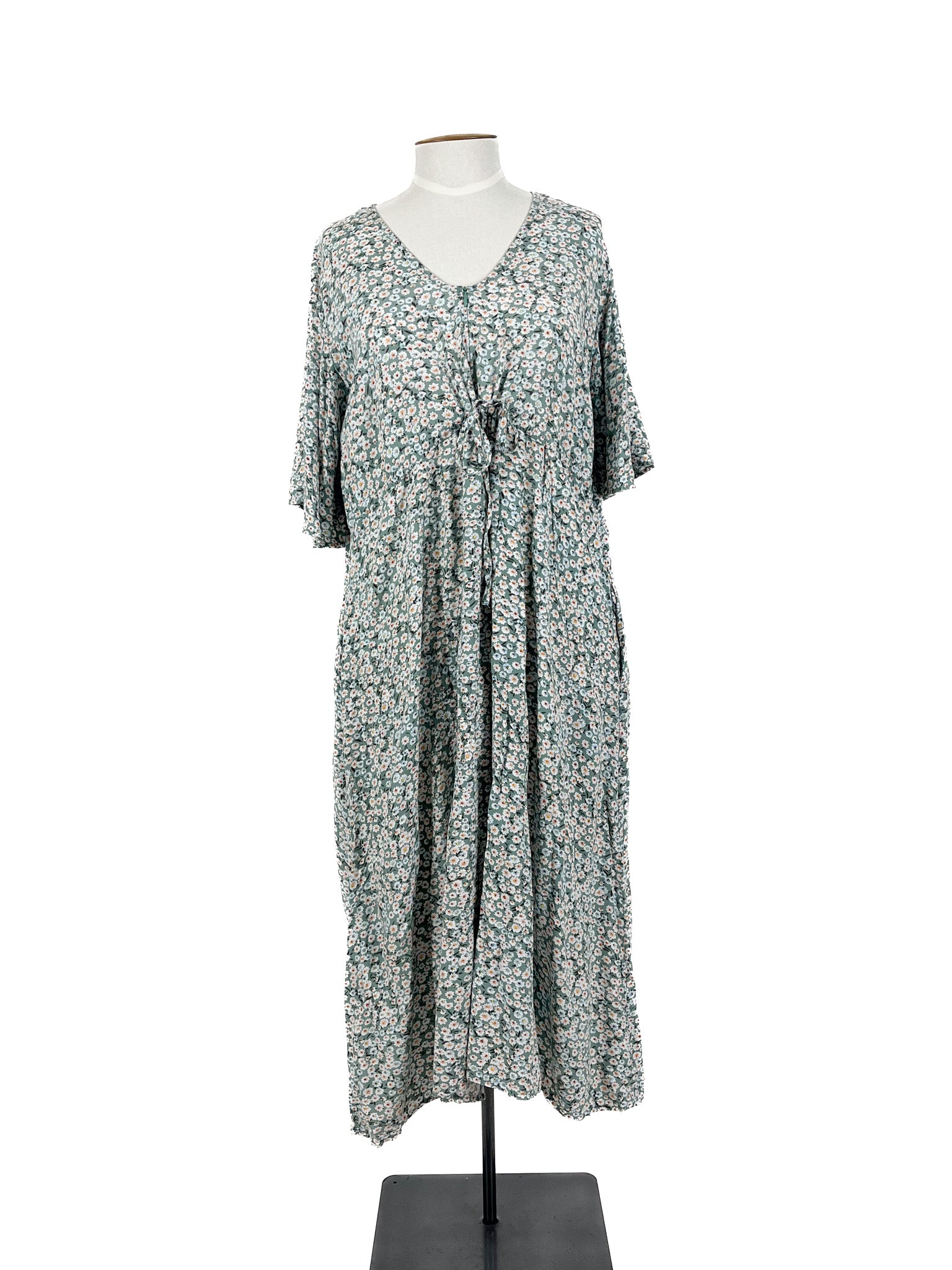 Isla-Maree - Green Maxi Dress (Size L)