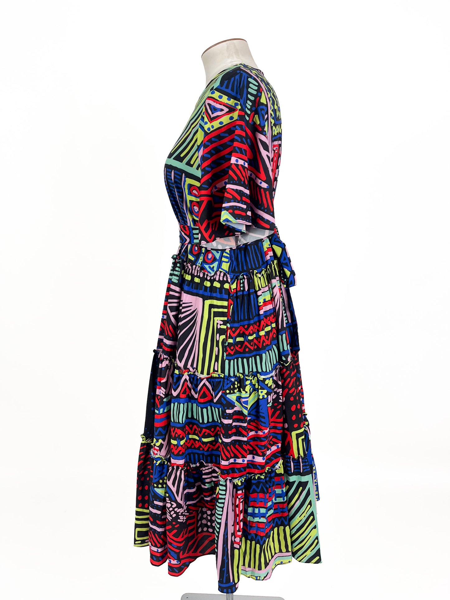 Friday Flamingo | Multicoloured Casual Dress | Size 12