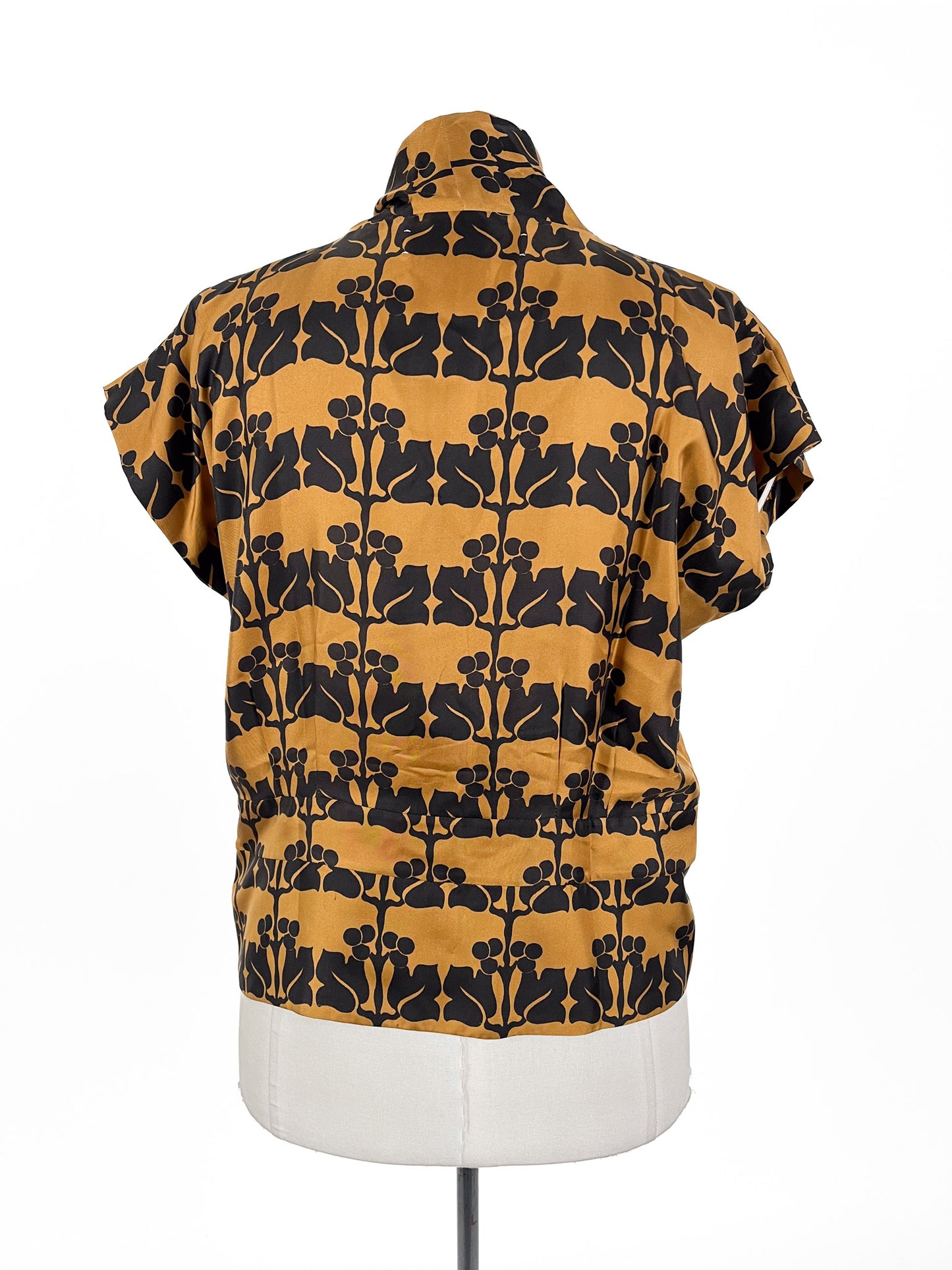 Marni - Brown & Black Blouse (Size 16)