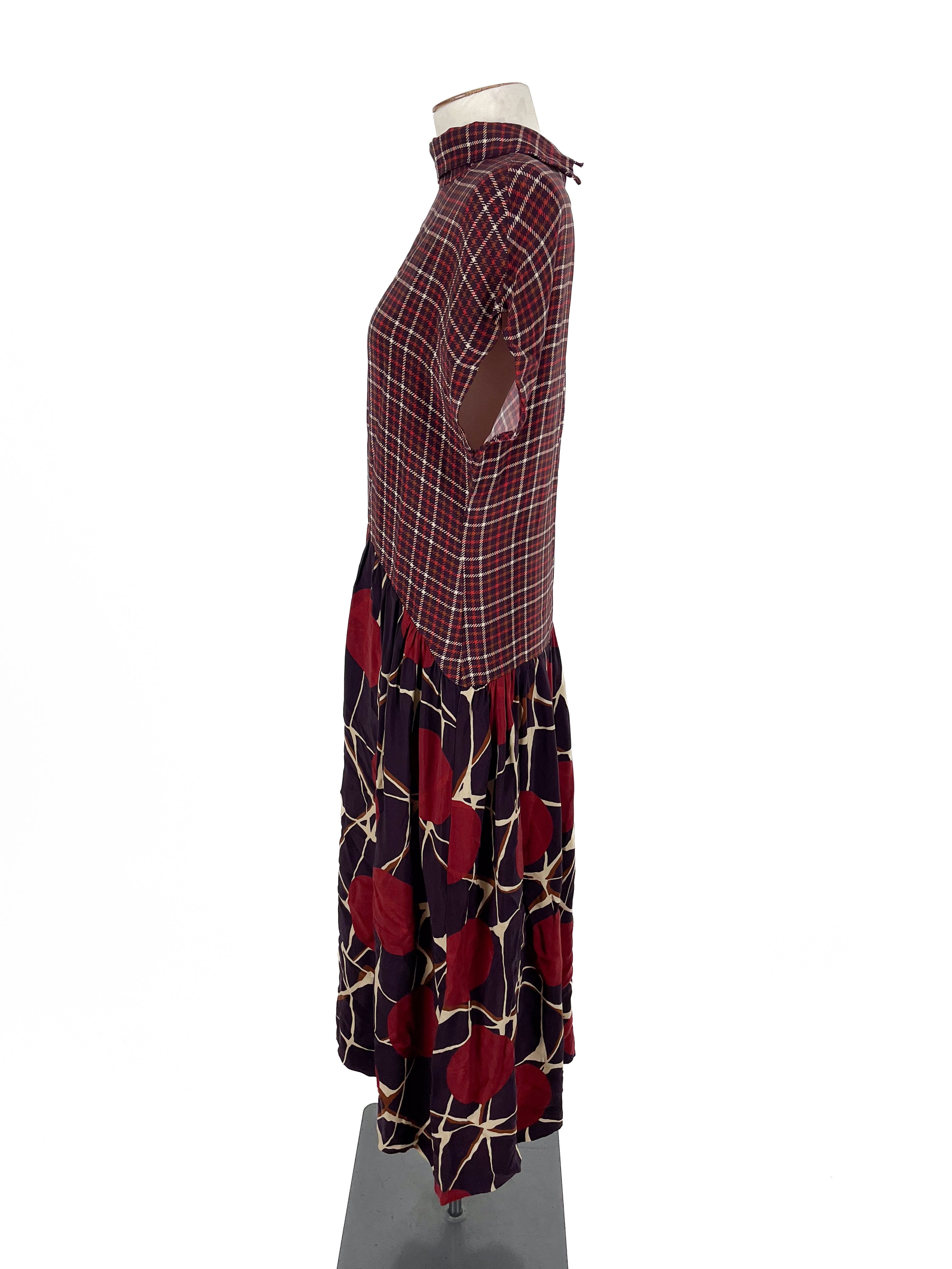 Tela - Brown Midi Dress (Size S)