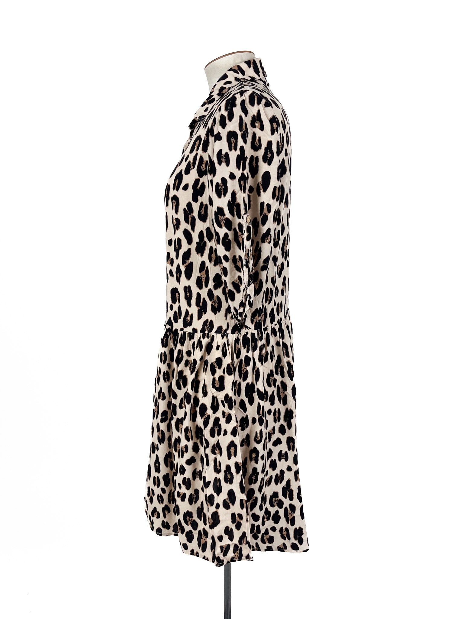 New U Collection Australia - Beige & Black Midi Dress (Size 12)