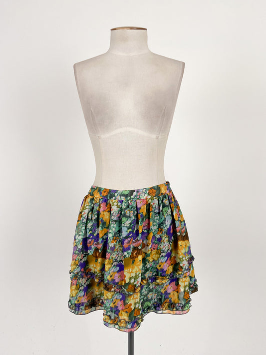 Bebe Sydney | Multicoloured Casual Skirt | Size 8