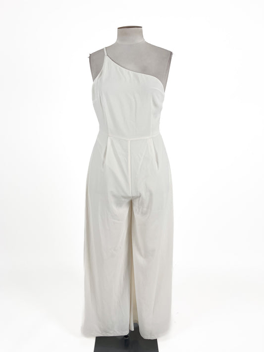Petal + Pup | White Cocktail Jumpsuit | Size 14