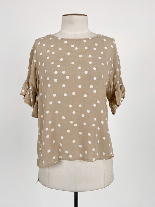 Thing Thing | Beige Casual/Workwear Top | Size 10