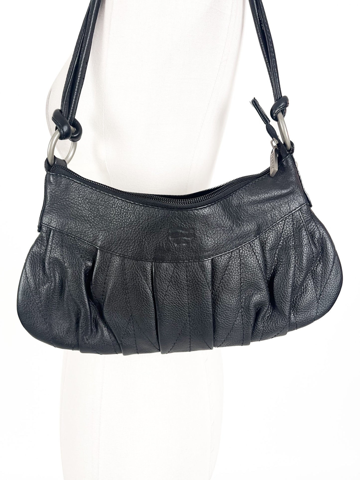 Crinkles | Black Casual Bag | Size OS