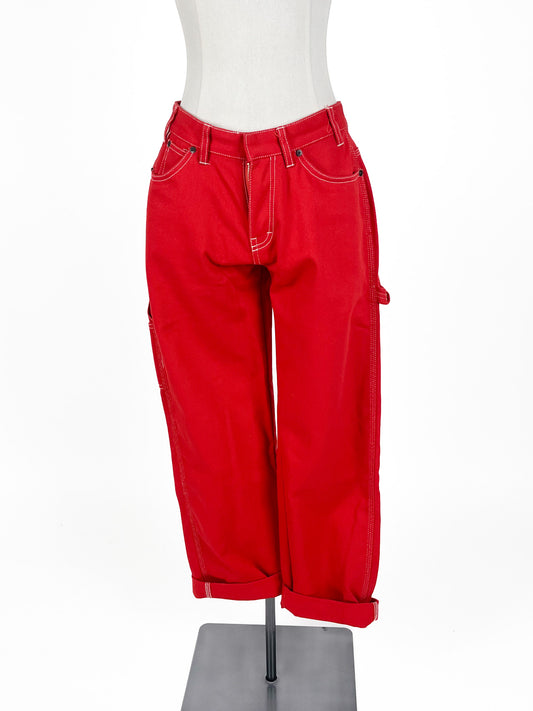 Dickies | Red Straight fit Pants | Size 8