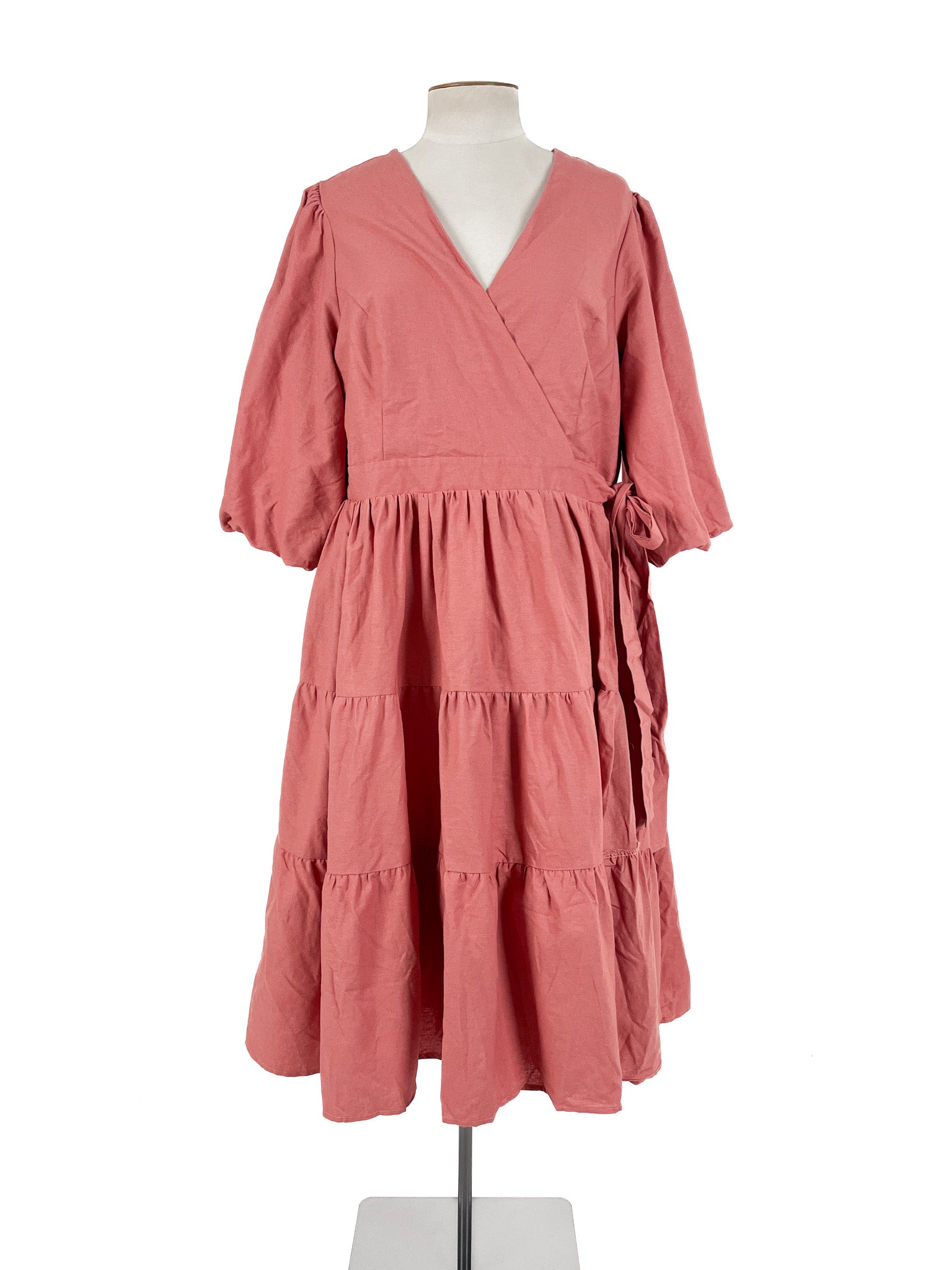 City Chic - Pink Maxi Dress (Size 14)