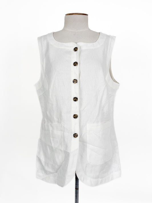 Seed Heritage | White Casual Top | Size 14