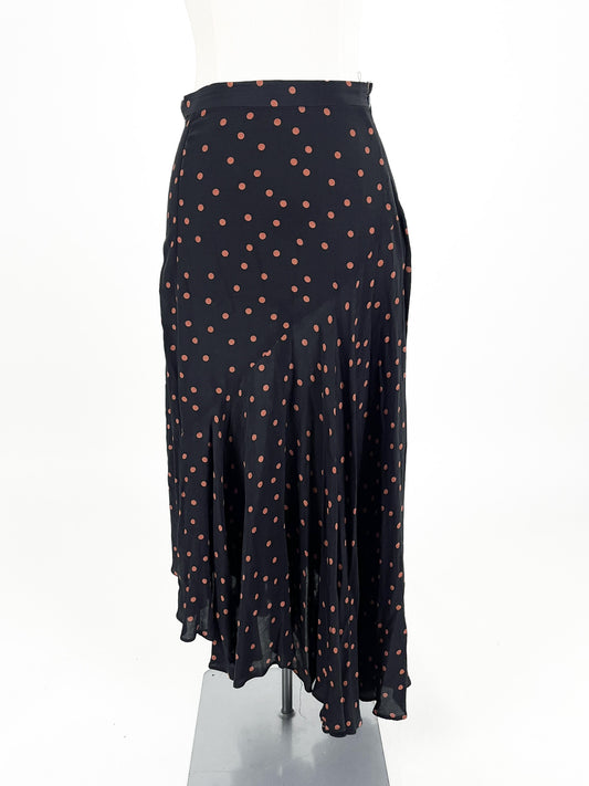 Topshop - Black Midi Skirt (Size 8)
