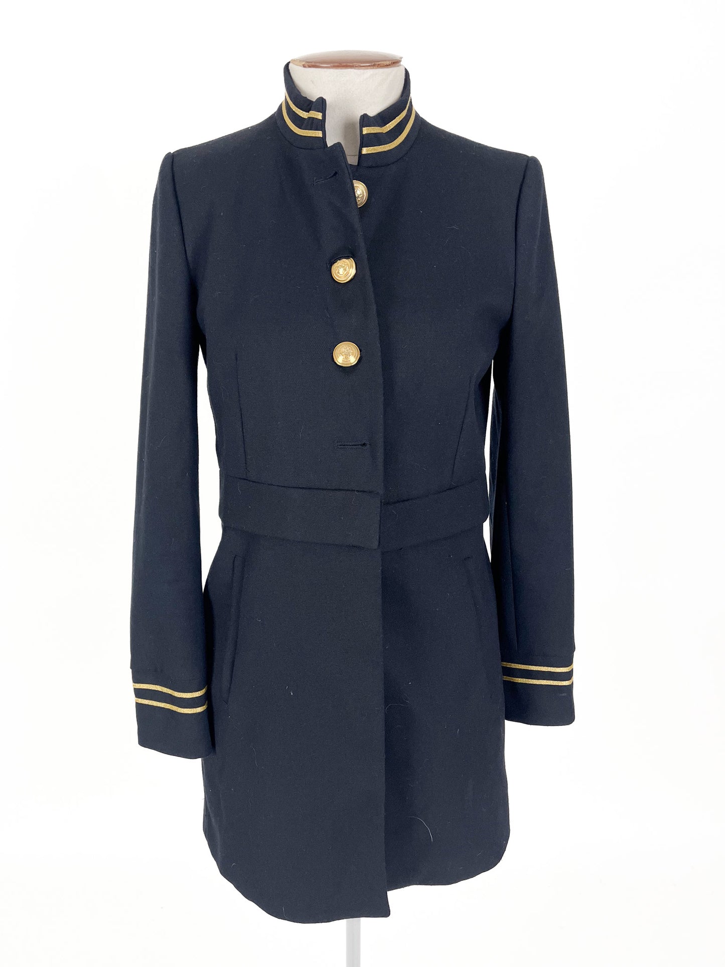 Zara | Navy Casual Coat | Size S