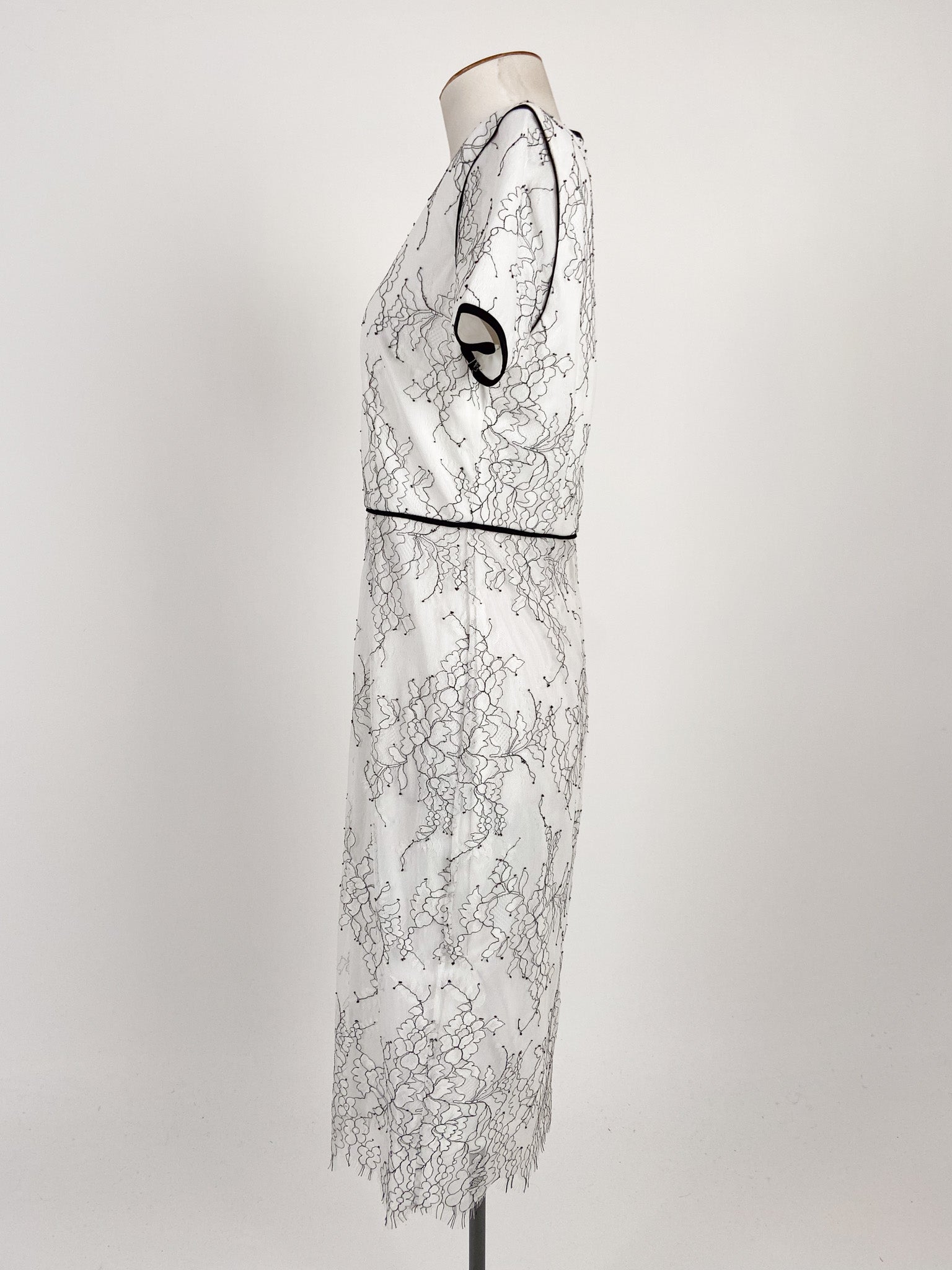 Phase Eight White Cocktail Formal Dress Size 10 Again