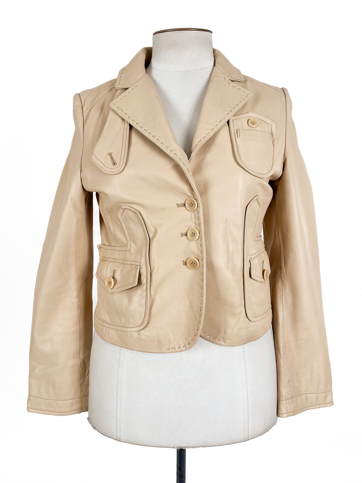 BCBG Max Azria | Beige Casual Jacket | Size M