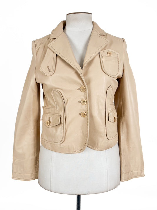 BCBG Max Azria | Beige Casual Jacket | Size M