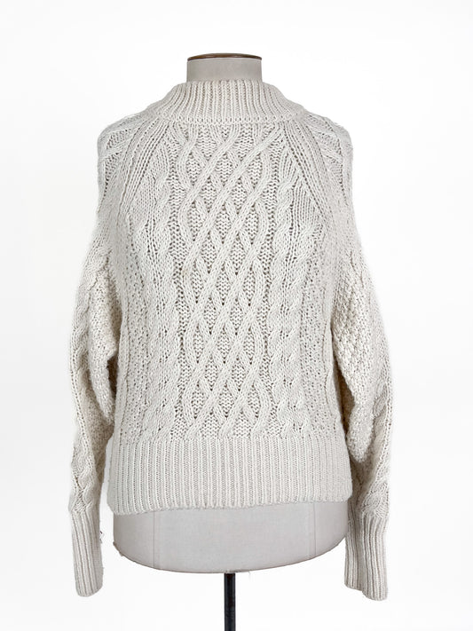 H&M | White Casual Jumper | Size S