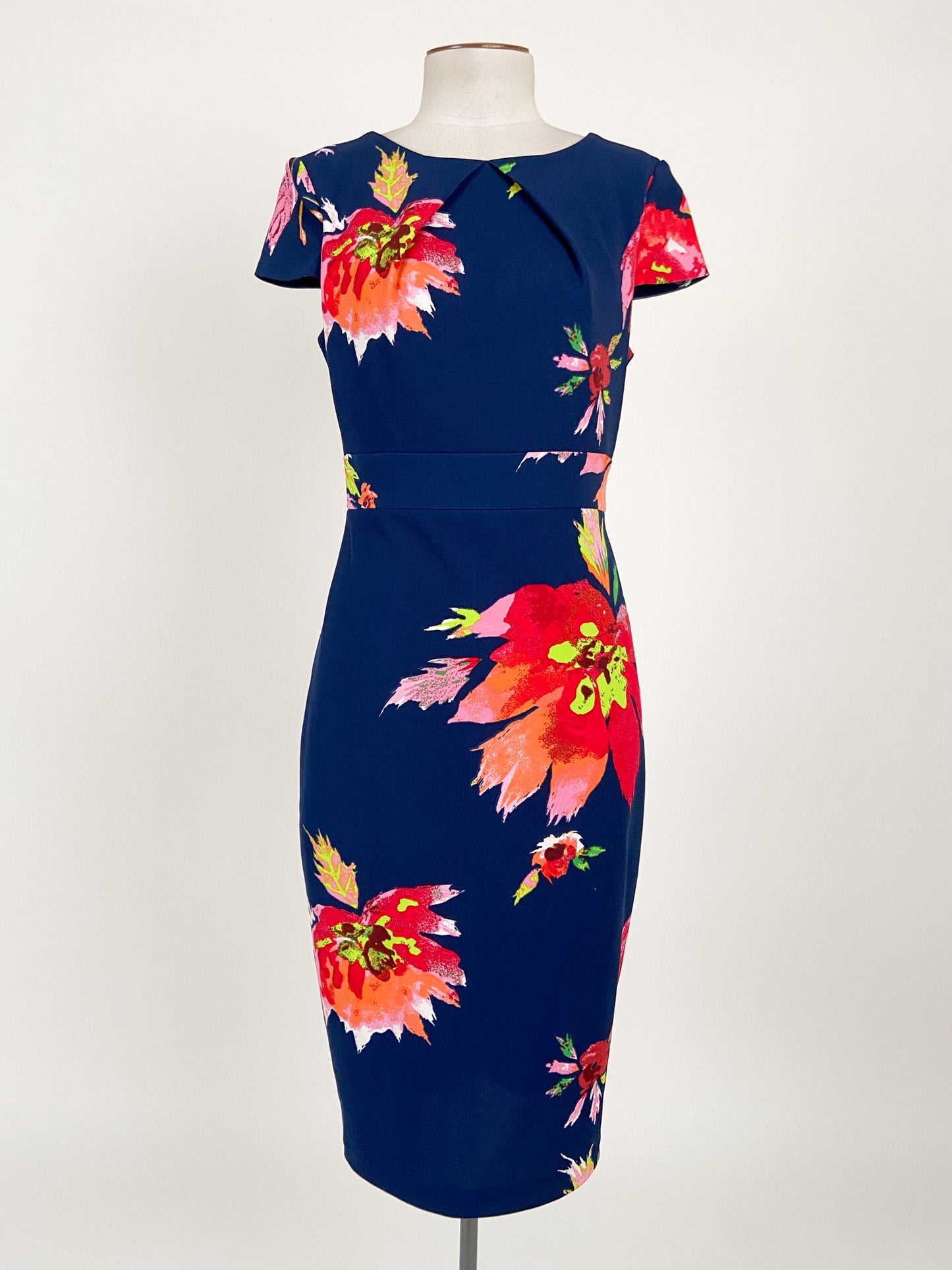 Jax Black Label | Navy Cocktail/Workwear Dress | Size 8