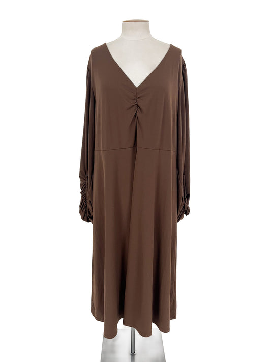Eloquii | Brown Casual Dress | Size 22