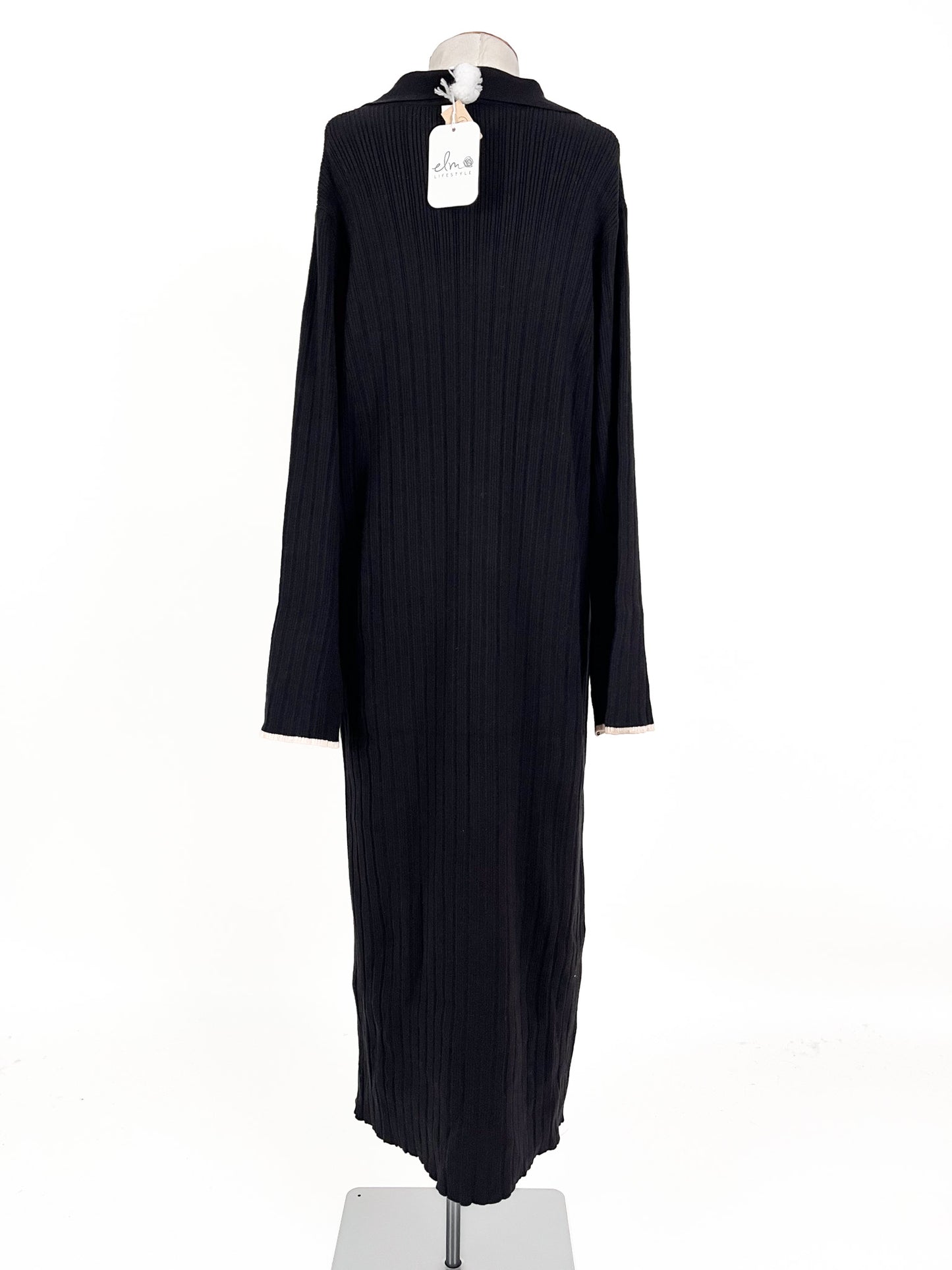 Elm | Black Casual Dress | Size M