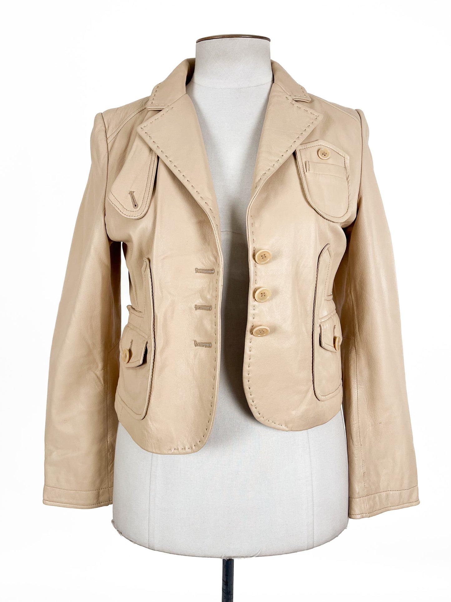 BCBG Max Azria | Beige Casual Jacket | Size M