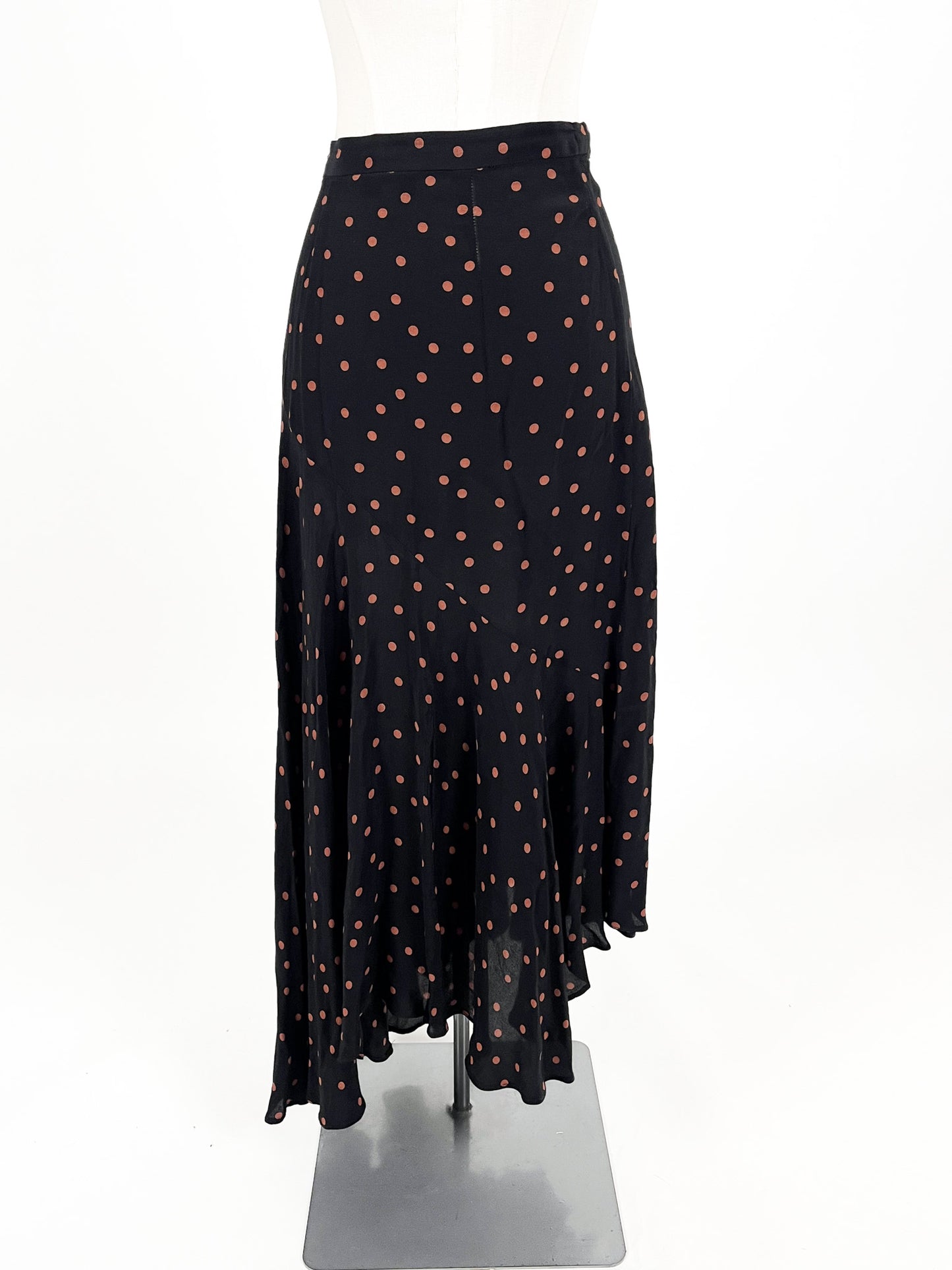 Topshop - Black Midi Skirt (Size 8)