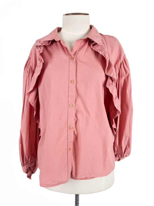 Zara | Pink Casual/Workwear Top | Size M