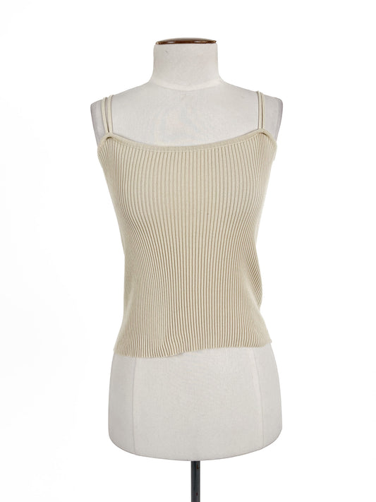 One2 | Beige Casual Top | Size XS